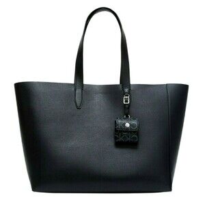 New Calvin Klein X-Large Reversible Tote in Signature Black with Snap Pouch